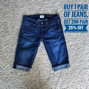 Hudson Palerme Cuffed Jean Shorts Size 24